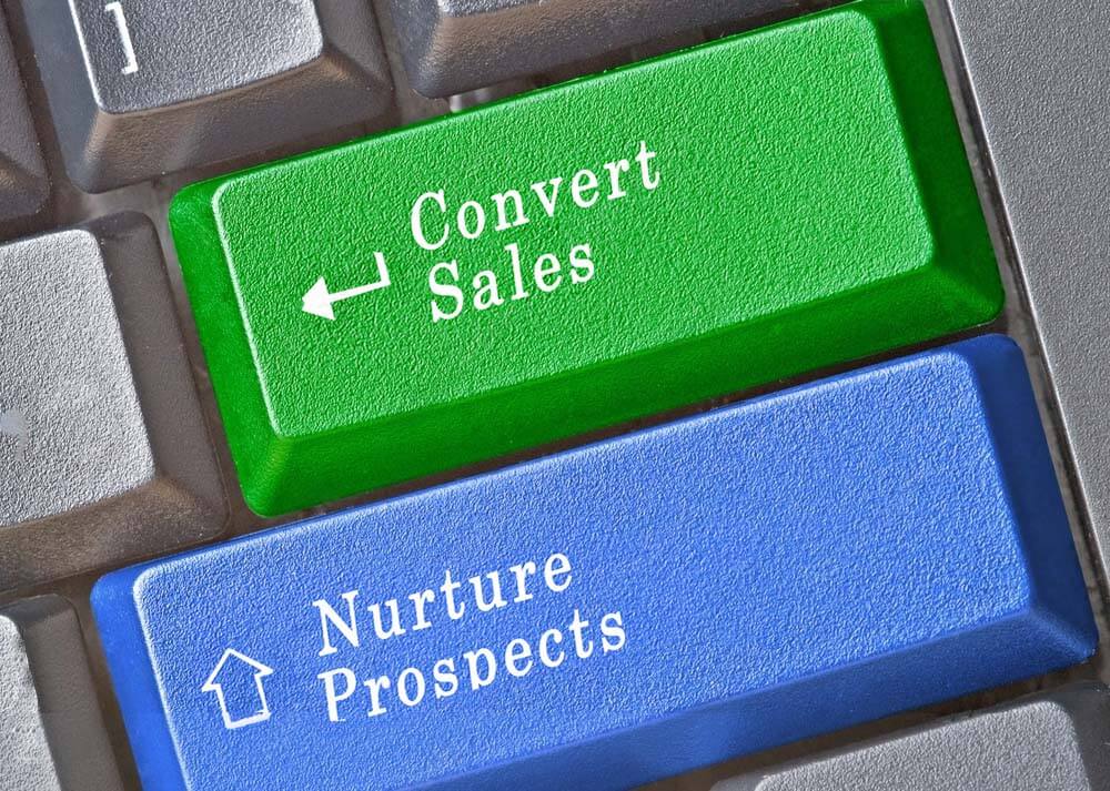 a keyboard that says Convert sales