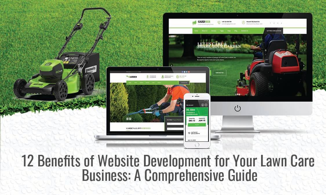 an image of a lawn with the title of this article over it